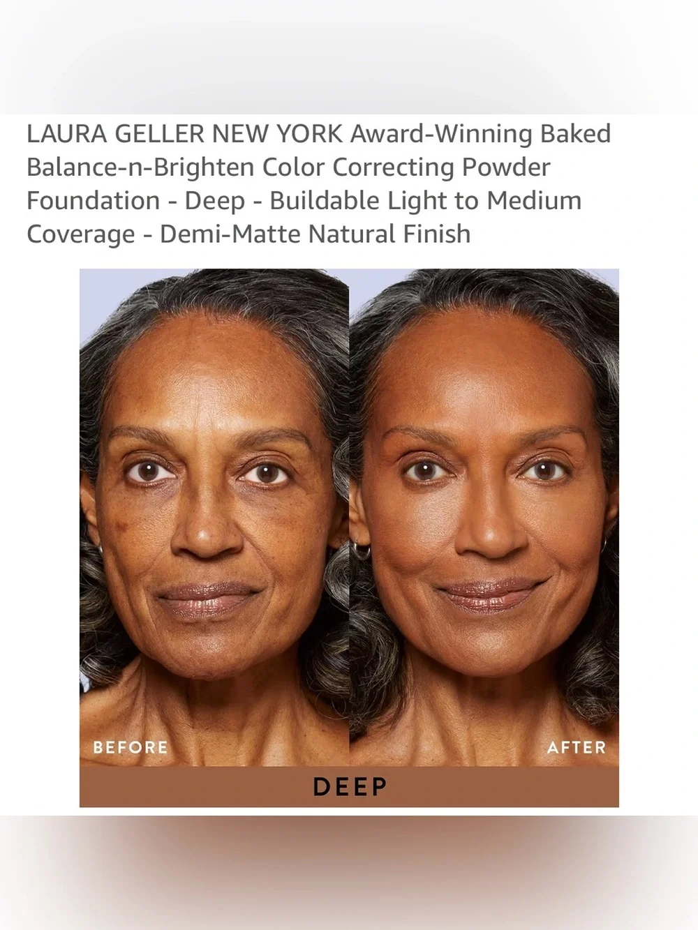 Laura Geller Baked Balance-n-Brighten Foundation - Brown Marble Deep or Tan